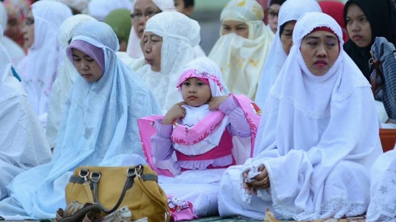 Jemaah Muhammadiyah salat Idul Adha di Ciputat