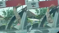 Ada-Ada Saja, Pengguna Mobil Nekat Menahan Palang Pintu Kereta Api