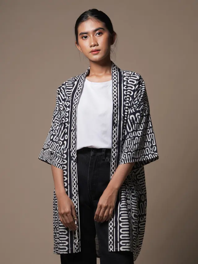 Dress Batik Kimono Batik Outerwear Urban Chic