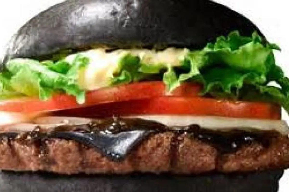 Burger unik Berwarna Hitam