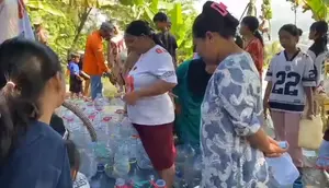 Kekeringan Meluas di Sukabumi, Warga Manfaatkan Air Keruh