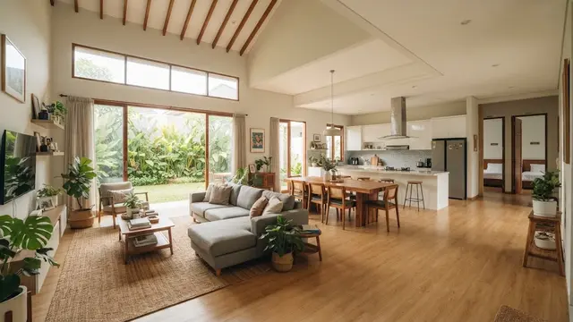 Desain Rumah 3 Kamar yang Terasa Luas Tanpa Banyak Dinding
