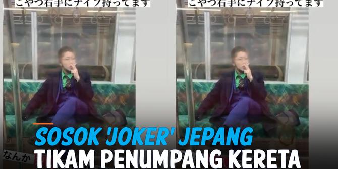 VIDEO: Usai Tikam Penumpang Kereta di Tokyo, Sosok 'Joker' Terekam Santai Merokok