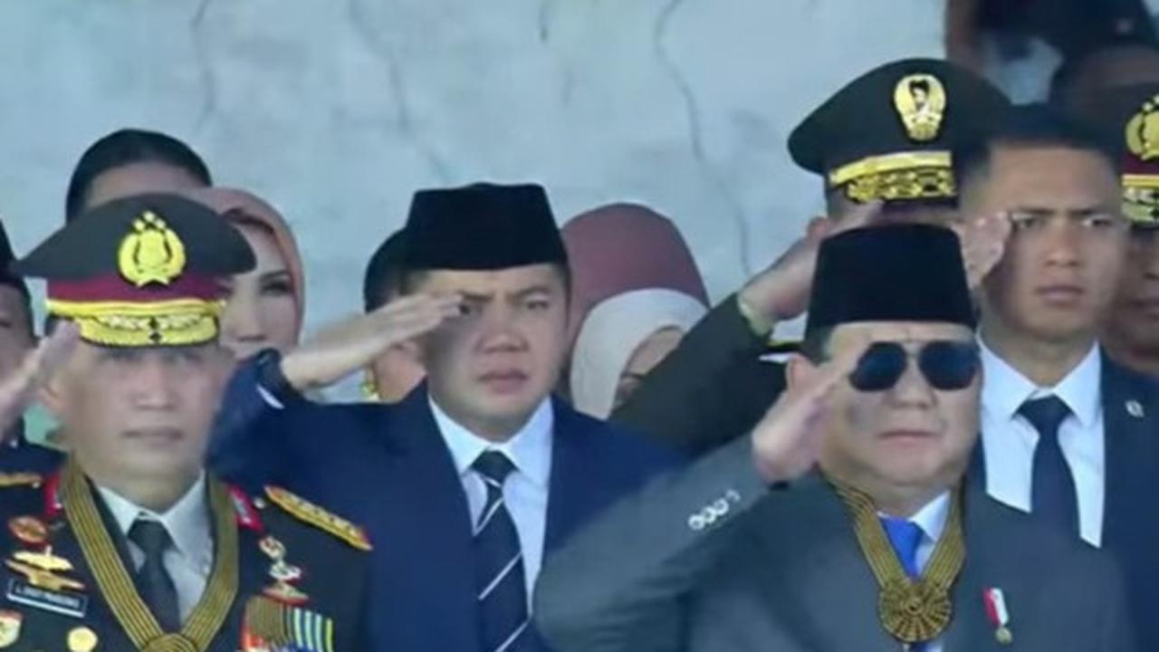 Prabowo di Hut Bhayangkara