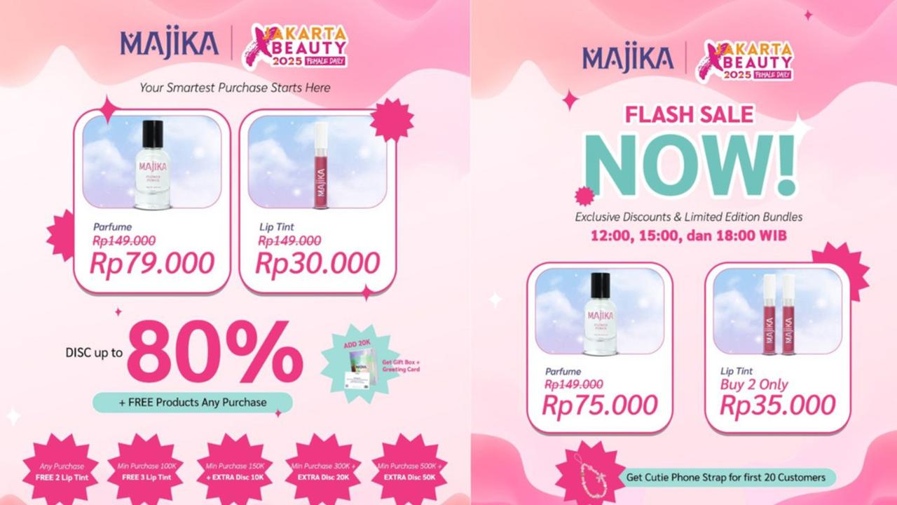 MAJIKA Ramaikan Jakarta X Beauty 2025 dengan Hadiah Gratis dan Promo Gila-Gilaan!