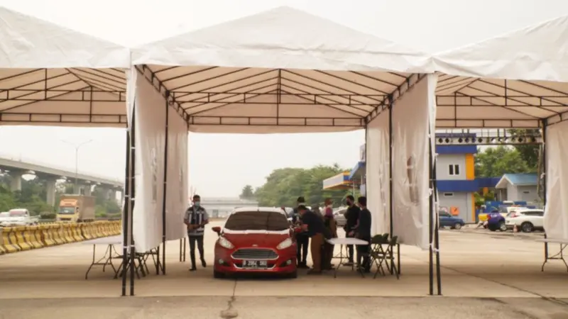 Persiapan Pelaksanaan Serbuan Vaksin Drive Thru di ruas Tol Jagorawi yang akan berlangsung mulai 1 September 2021 (Foto: IST)