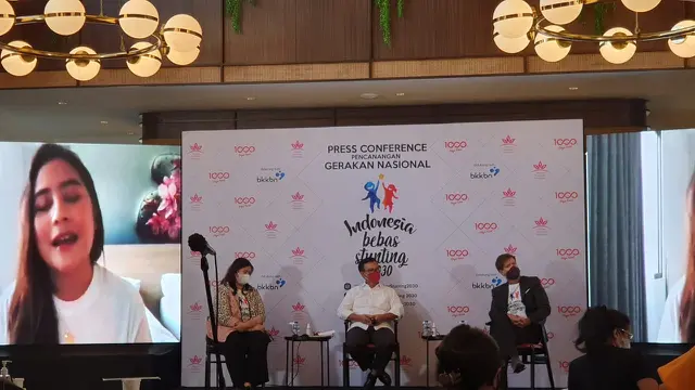 Prilly Latuconsina didapuk sebagai pembicara dalam Webinar Indonesia Bebas Stunting 2030 yang digelar pada 8 April 2021 (ist)