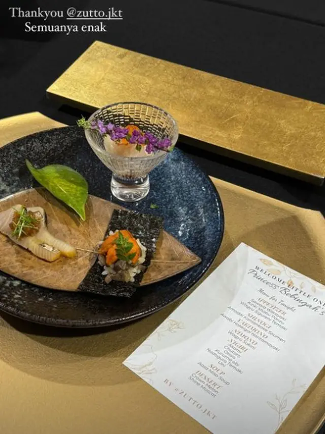 Erina Gudono Nikmati Private Omakase di Rumah Sakit Pasca Melahirkan Dilayani Head Chef dari Jepang, Berapa Harganya?