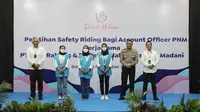Jasa Raharja bersama PT Permodalan Nasional Madani  (PNM) kembali bersinergi dengan menggelar kegiatan safety riding di Pusdik Lantas Polri Serpong, Tangerang Selatan, Banten, pada Jumat (18/11/2022).