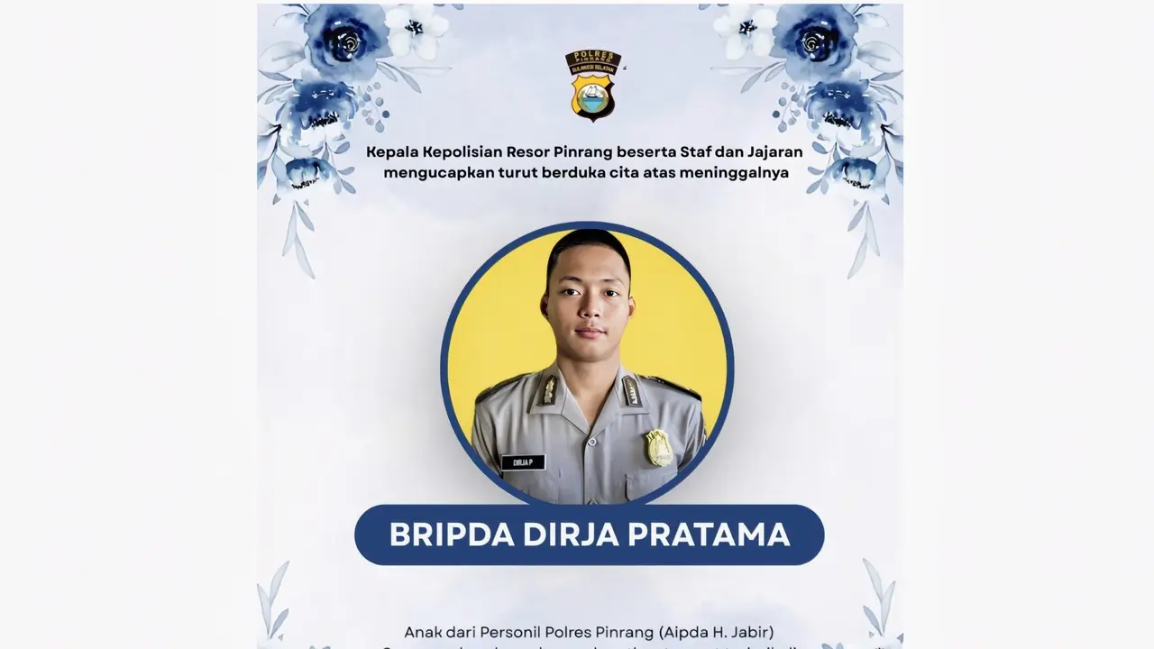Bintara Muda Polda Sulsel berinisial Bripda DP (19)
