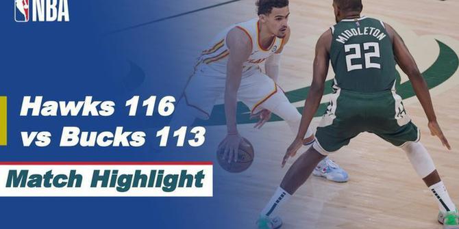 VIDEO: Highlights Game 1 Final Wilayah Timur NBA, Milwaukee Bucks Vs Atlanta Hawks 113-116