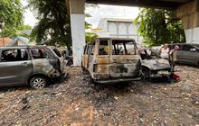 3 Mobil Hangus Terbakar di Kolong Rel Kereta Jakpus, 4 Saksi Diperiksa