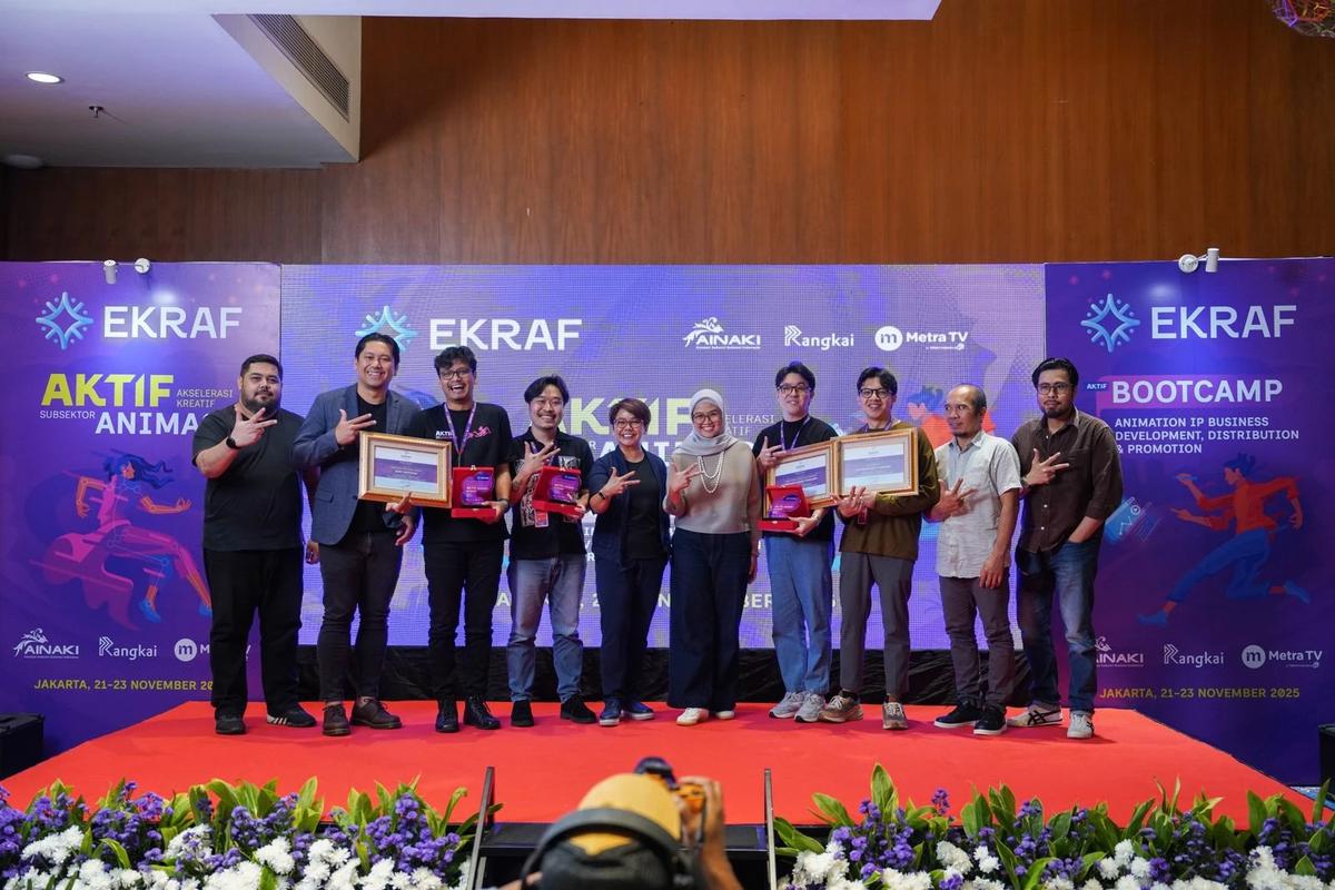 Deputi Bidang Kreativitas Media Agustini Rahayu di acara Bootcamp Akselerasi Kreatif (AKTIF) subsektor film dan animasi di Hotel Morrissey