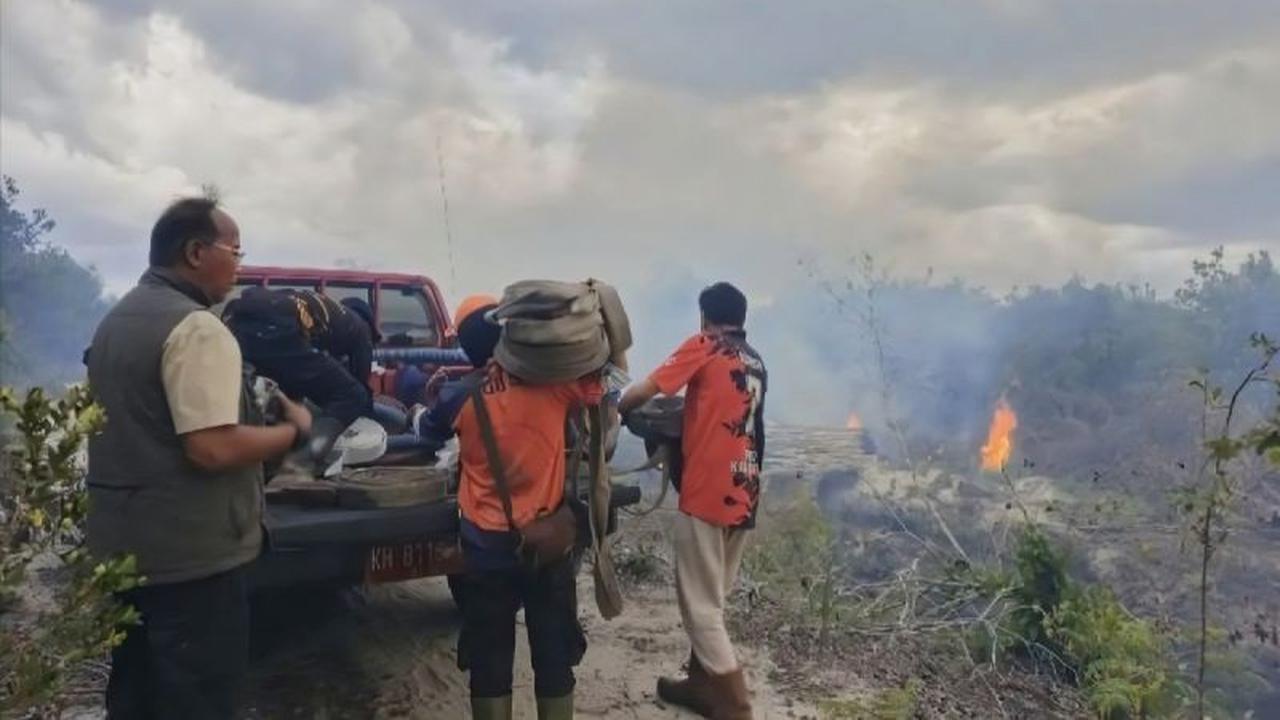 BPBD Kotim Tangani Kebakaran Lahan 6 Hektare di Ujung Pandaran, Waspada Hotspot Meningkat
