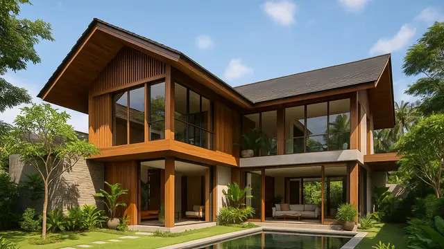 Model Rumah Terbaru 2025 dengan Arsitektur Elegan dan Mewah (Foto: ChatGPT)