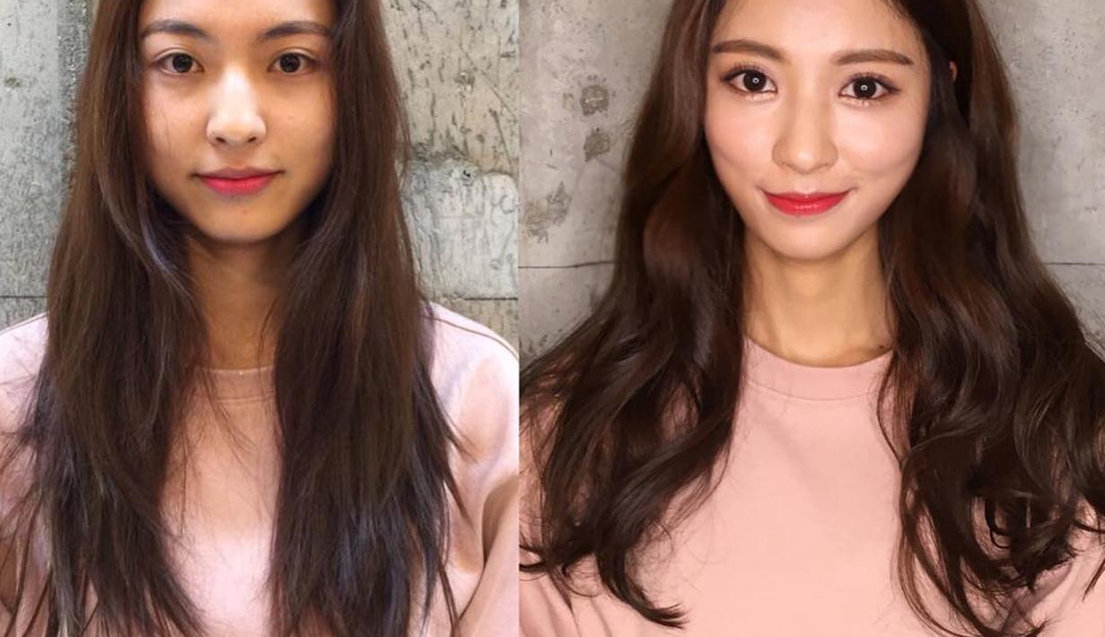 kayak habis oplas: foto wanita korea before after make up