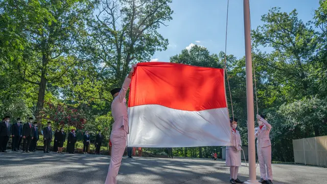 Peringatan Hut ke-75 RI di KJRI Washington DC, Amerika Serikat. (Dok KBRI Washington DC)