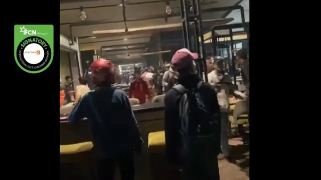 Cek Fakta: Tidak Benar dalam Video Ini Peristiwa Penjarahan di Mal Atrium Senen