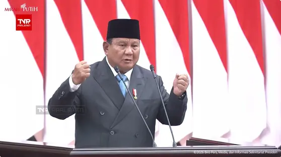 Jelang Pidato Prabowo, Target Ekonomi 8 Persen Disorot