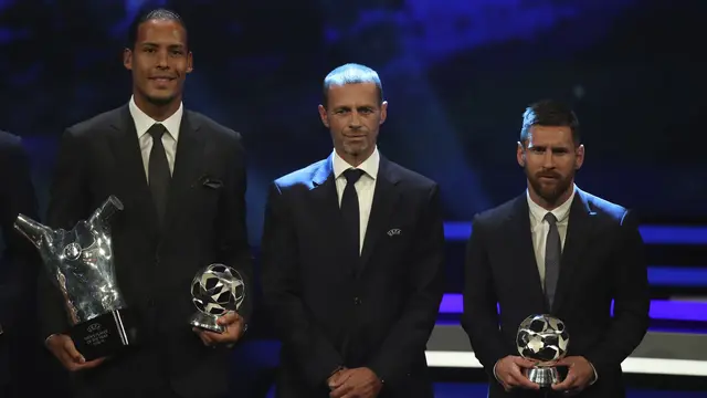Ungguli Messi dan Ronaldo, Virgil van Dijk Jadi Pemain Terbaik Eropa