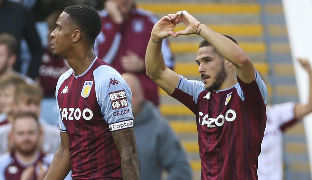 Emiliano Buendia. Gelandang serang berusia 24 tahun ini didatangkan Aston Villa dari Norwich City senilai 38,4 juta euro. Ia selalu diturunkan pelatih Dean Smith di tiga laga awal Liga Inggris musim ini dan telah mencetak 1 gol saat imbang 1-1 dengan Brentford. (Foto: PA via AP/Barrington Coombs)