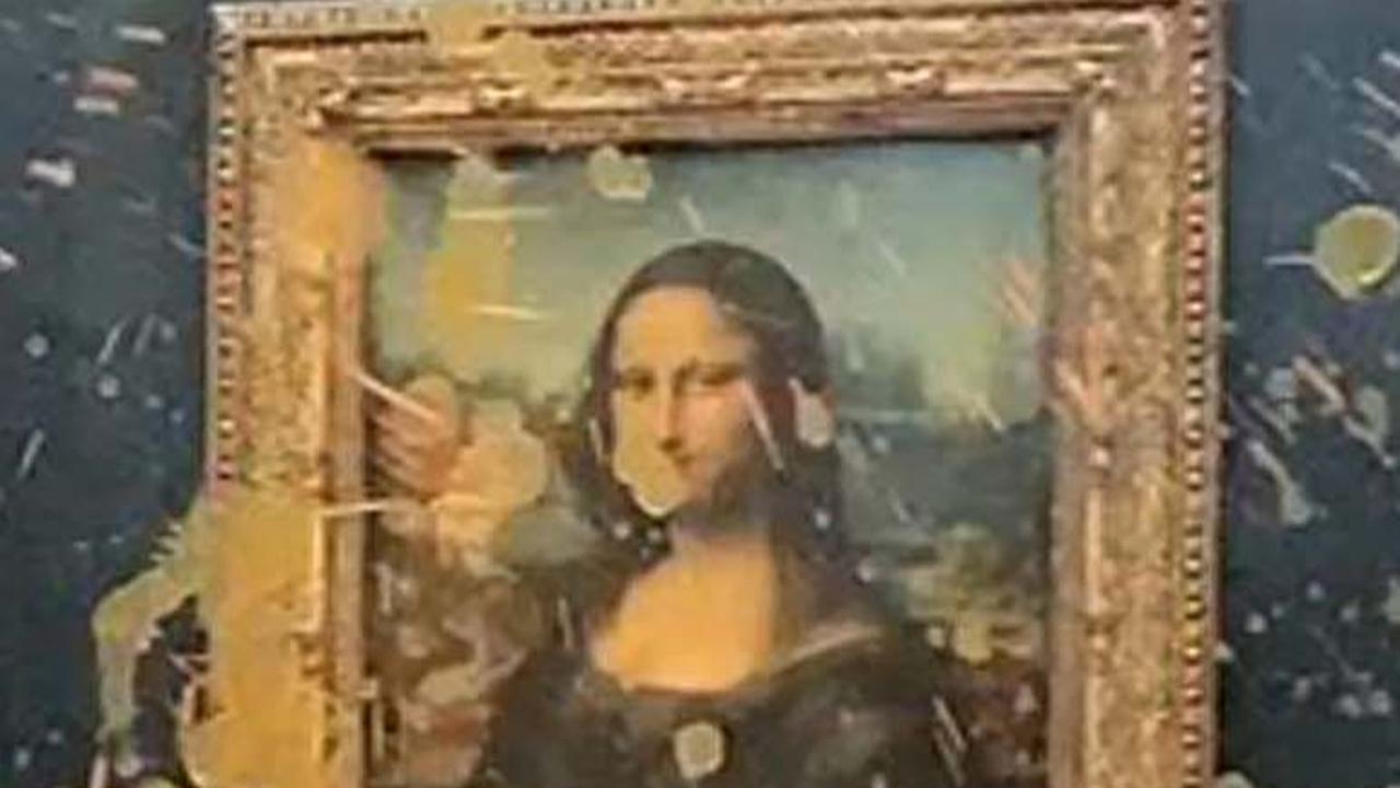 FOTO: Penampakan Lukisan Mona Lisa Dilempari Sup oleh Aktivis Perubahan Iklim