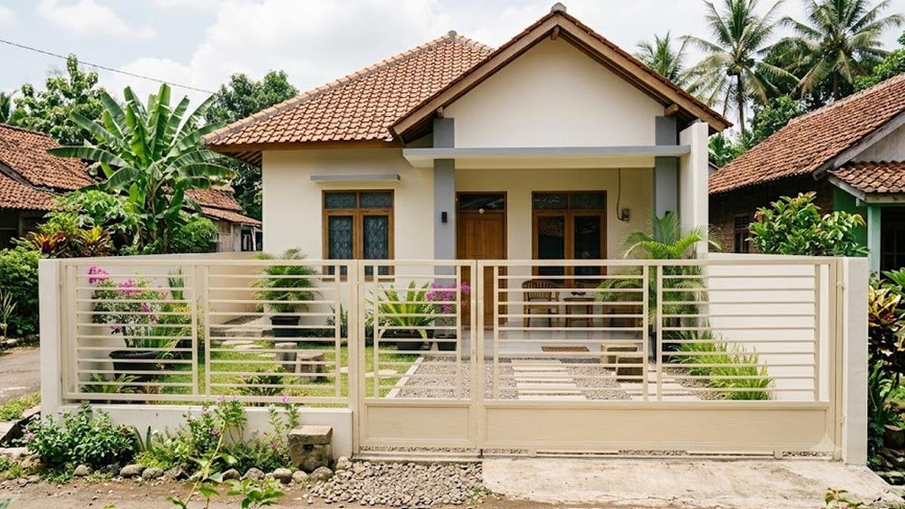 Warna Cat Pagar yang Cocok untuk Rumah Minimalis Kampung (AI Generated)