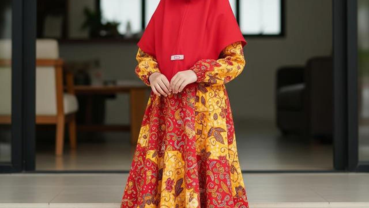8 Model Gamis Batik Anak Perempuan Lengan Panjang, Nyaman untuk Berbagai Acara