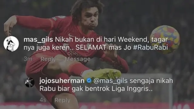 Unggahan Joshua Suherman