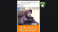 Cek Fakta: Hoaks BPS Rilis Rata Rata Gaji Rakyat Indonesia Rp 78,6 Juta
