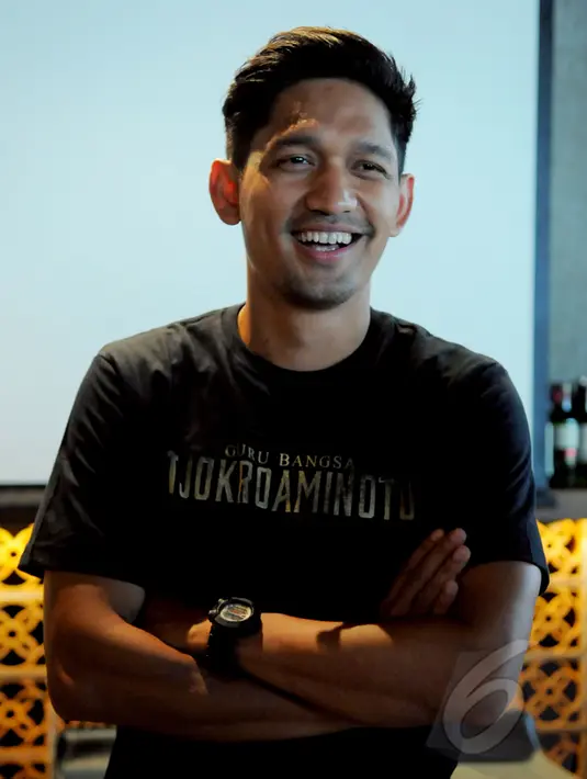 Ibnu Jamil saat menghadiri gala premier Film Guru Bangsa TJOKROAMINOTO di kawasan Kuningan, Jakarta Selatan (31/3/2015). Dalam film tersebut, Ibnu Jamil berperan sebagai Agus Salim .(Liputan6.com/FAisal R Syam)