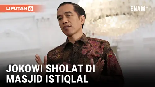 VIDEO: Jokowi dan Ma'ruf Amin Sholat Idul Fitri di Istiqlal