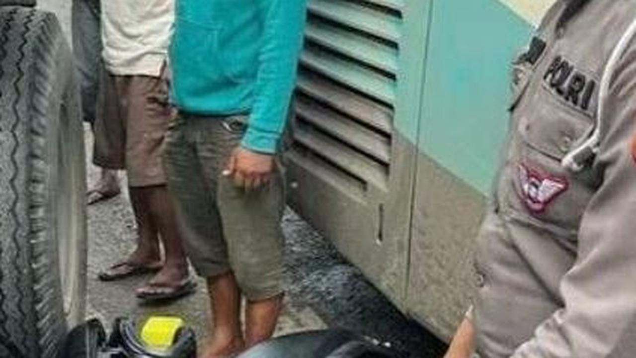 Viral Aksi Heroik Polisi Pontianak Ganjal Bus Mundur dengan Motornya, Banjir Pujian