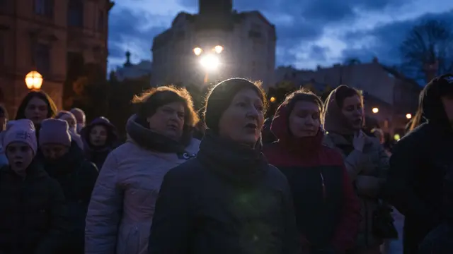 Penghormatan Bagi Korban Perang di Ukraina
