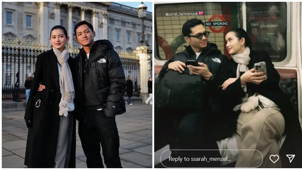 6 Potret Azriel Kunjungi Sarah Menzel di Inggris, Tiga Bulan LDR Kini Lepas Rindu