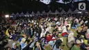 Melalui tema tersebut diharapkan, sebagai kota global yang terus bertumbuh dan bertransformasi Jakarta harus tetap berpijak kuat pada akar budaya dan jati dirinya. (Liputan6.com/Angga Yuniar