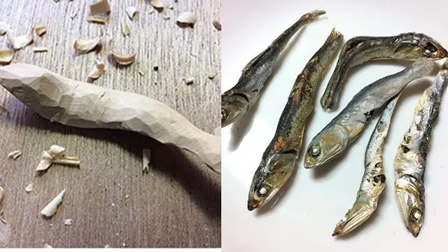Unik, 6 Potret Ukiran Kayu Ini Bak Makanan Sungguhan