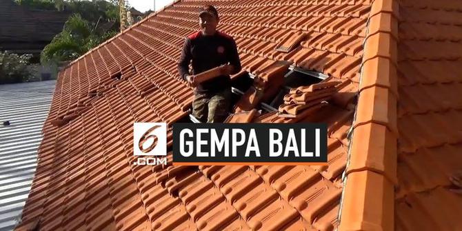 VIDEO: Usai Gempa Bali, Warga Gotong-royong Perbaiki Kerusakan