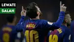 Lionel Messi sementara melewati Mohamed Salah dalam perebutan sepatu emas tahun ini.