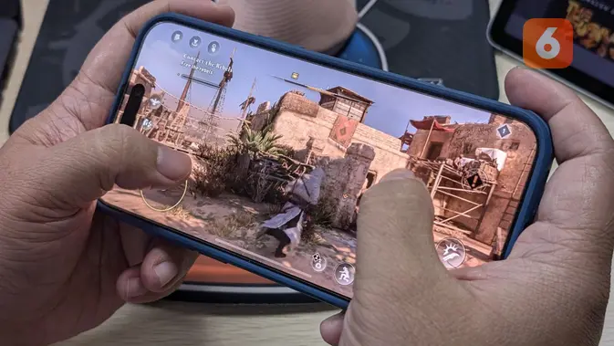<p>Main Assassins Creed Mirage di iPhone 15 Pro Max, seperti apa pengalamannya? (Liputan6.com/ Yuslianson)</p>