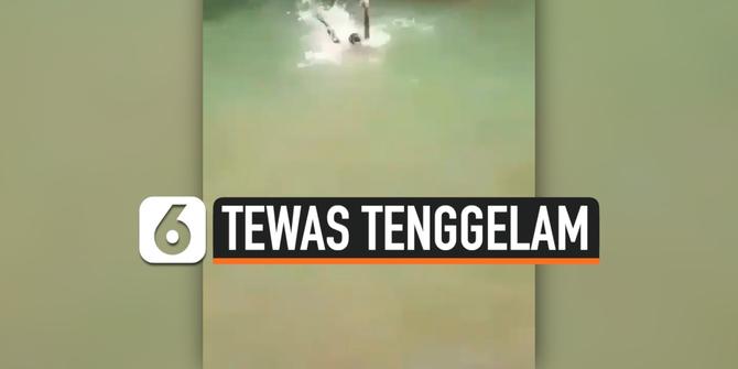 VIDEO : Dikira Bercanda, Bocah Ini Tenggelam di Sungai