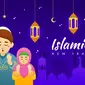 Ilustrasi Tahun Baru Islam. (&lt;a href='https://www.freepik.com/vectors/islamic-year'&gt;Islamic year vector created by freepik - www.freepik.com&lt;/a&gt;)