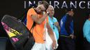 Kekalahan Rafael Nadal yang berstatus juara bertahan pada babak kedua Australia Open 2023 menjadi kekalahan tercepat bagi seorang juara bertahan di ajang Australia Open dalam 7 tahun terakhir. (AP Photo/Dita Alangkara)
