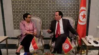 Menlu RI Retno Marsudi dan Menlu Tunisia Khemaies Jhinaoui (Kemlu.go.id)