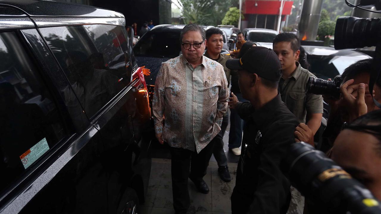 FOTO: Airlangga Hartarto Sambangi KPK Bahas Isu Tarif Dagang Indonesia AS