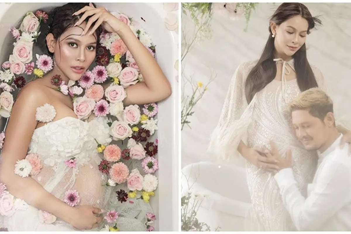 Hamil 9 Bulan, Ini 6 Potret Terbaru Maternity Shoot Bunga Jelitha