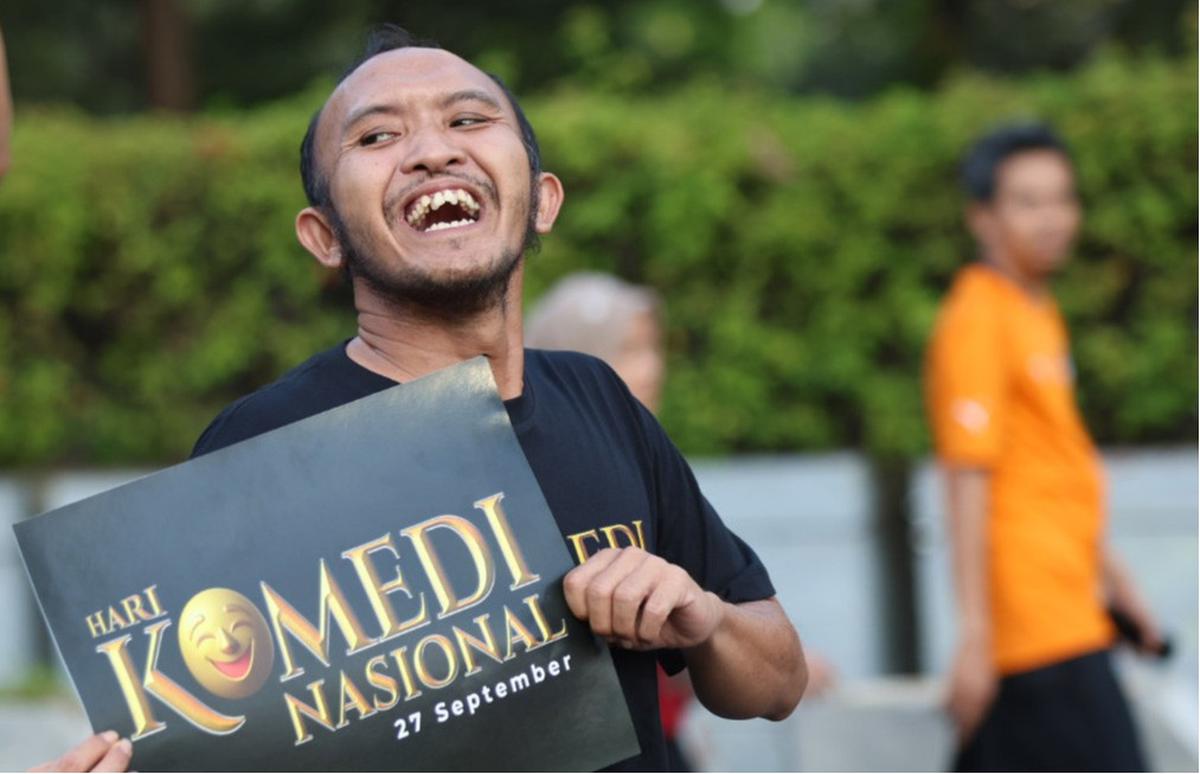 FOTO: Hari Komedi Nasional Resmi Ditetapkan, PASKI Rayakan dengan Aksi di Jalan Thamrin