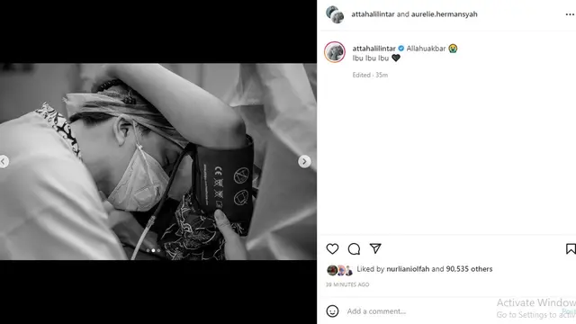 Aurel Hermansyah - Atta Halilintar (Foto: Instagram/@attahalilintar)