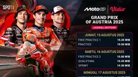 Siaran Langsung Live MotoGP Round 13 Grand Prix of Austria 2025: Hanya di Vidio