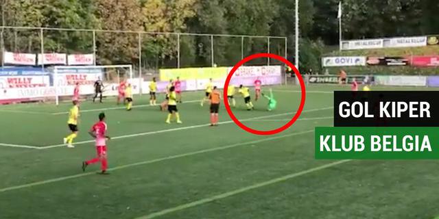 VIDEO: Kiper Klub Belgia Cetak Gol Spektakuler pada Menit Akhir